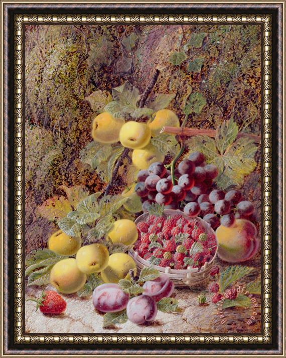 Oliver Clare Still Life with Fruit Framed Painting