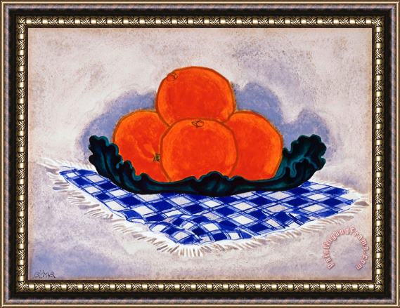 Oscar Bluemner Oranges Framed Print