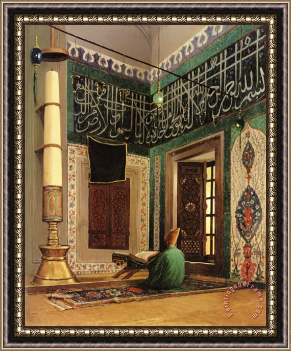 Osman Hamdy Bey Atik Valide Mosque, Uskudar Framed Painting