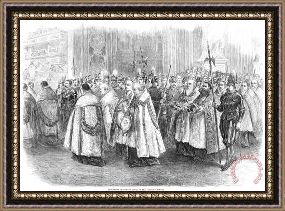 Others 1st VATICAN COUNCIL, 1869 Framed Print