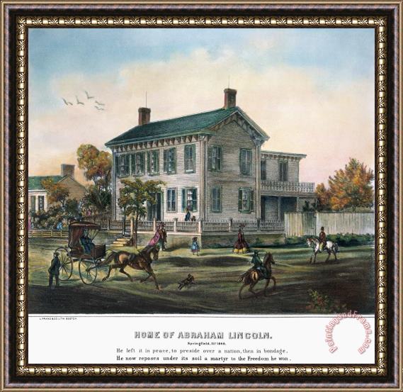 Others Abraham Lincolns Home Framed Print
