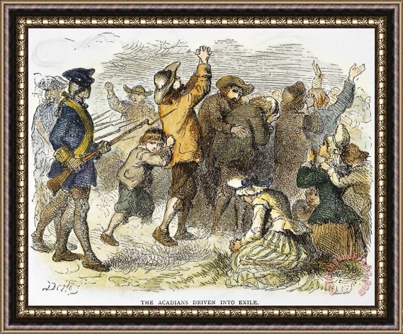 Others Acadian Expulsion, 1775 Framed Print
