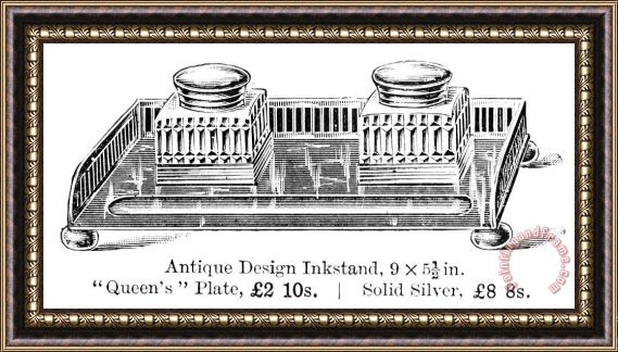 Others Advertisement: Inkstand Framed Print