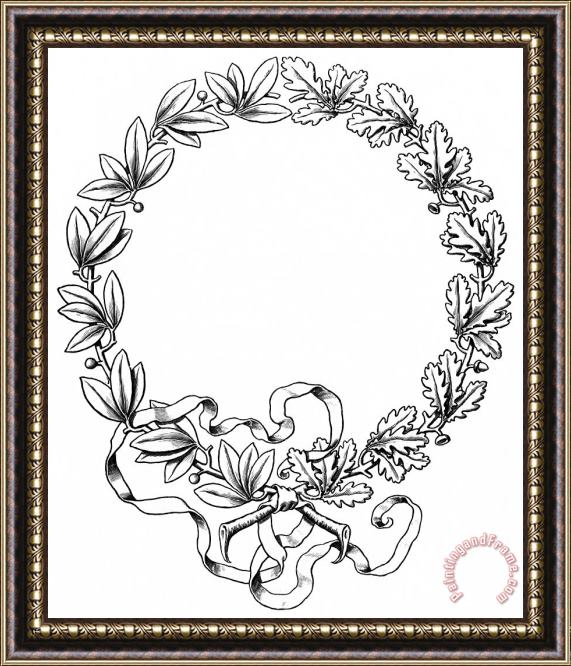 Others Advertising Art: Wreath Framed Painting