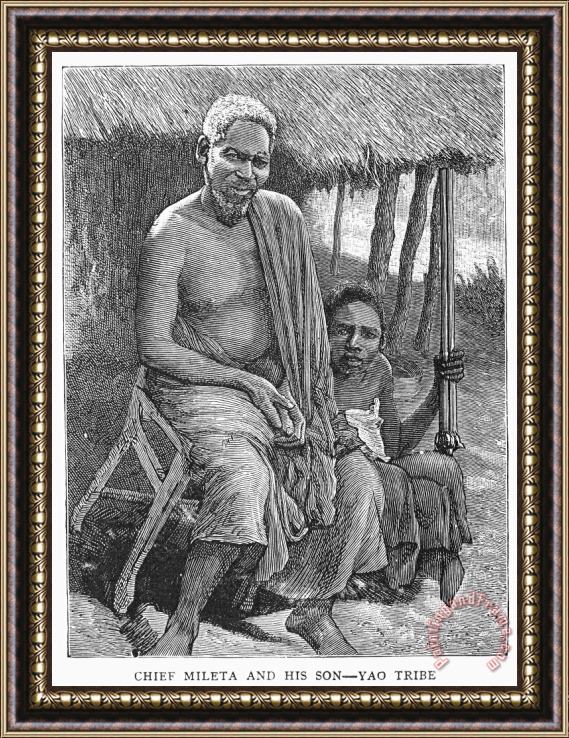 Others Africa: Yao Chief, 1889 Framed Print