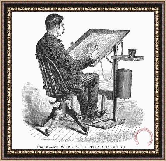 Others AIRBRUSH, c1880s Framed Print