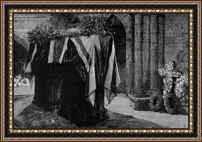 Casket Framed Paintings - Alfred Tennyson (1809-1892) by Others