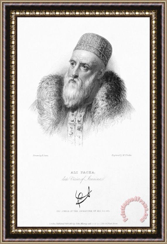Others Ali Pasha (1741-1822) Framed Painting