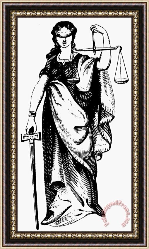 Others Allegory: Justice Framed Painting