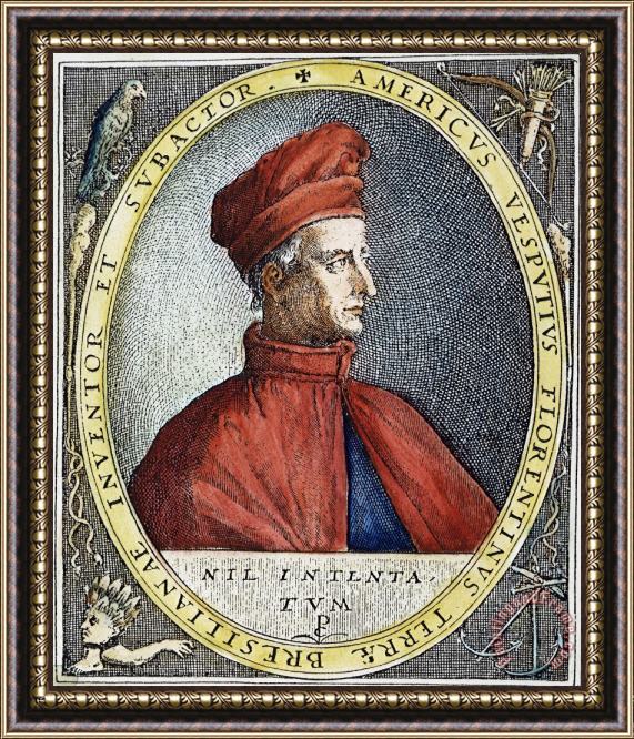 Others Amerigo Vespucci (1454-1512) Framed Print