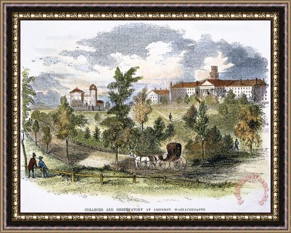 Others Amherst College, 1855 Framed Painting