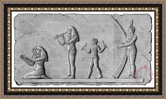 Others Ancient Egypt: Musicians Framed Print