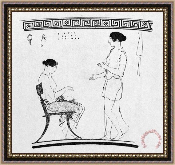 Others Ancient Greek Women Framed Painting