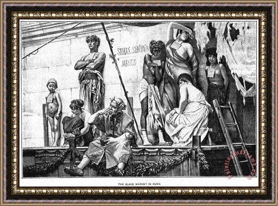 Others Ancient Rome: Slave Market Framed Painting