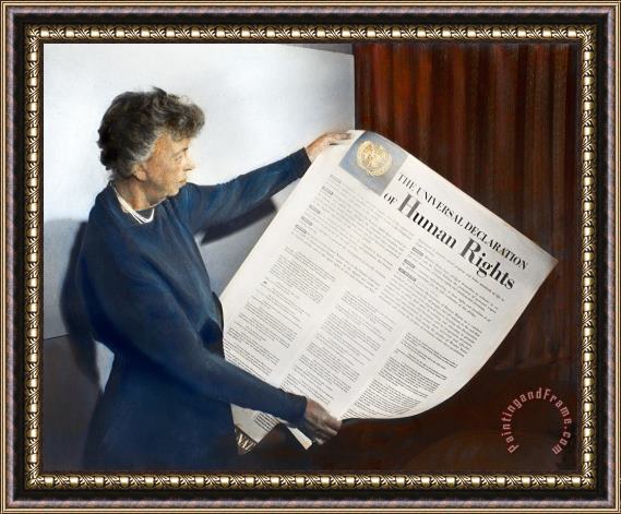 Others Anna Eleanor Roosevelt Framed Painting