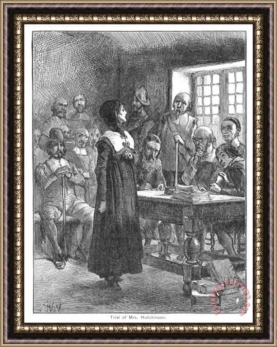 Others Anne Hutchinson (1591-1643) Framed Painting
