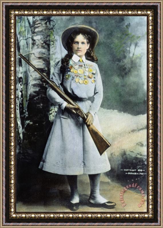 Others Annie Oakley (1860-1926) Framed Painting