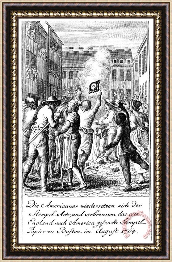 Others Anti-stamp Act, Boston, 1765 Framed Painting