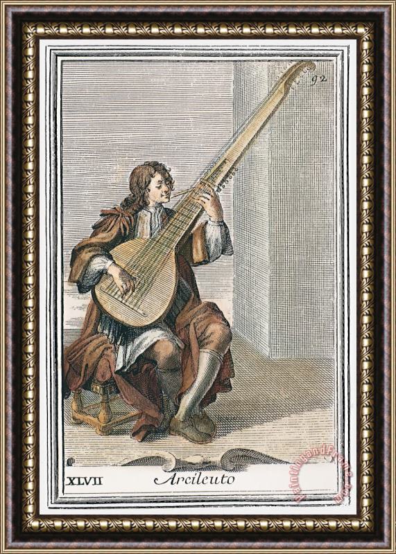 Others Archlute, 1723 Framed Print