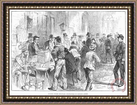 Others Argentina: Election, 1892 Framed Painting