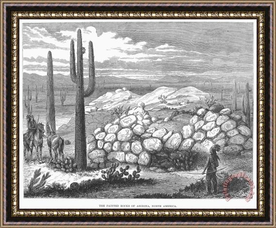 Others Arizona: Painted Rocks Framed Print