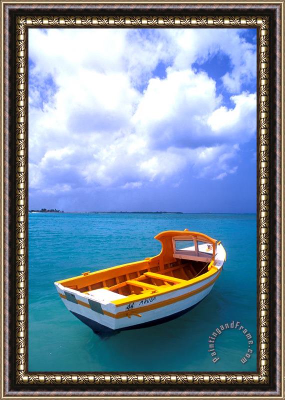 Others Aruba. Fishing Boat Framed Painting