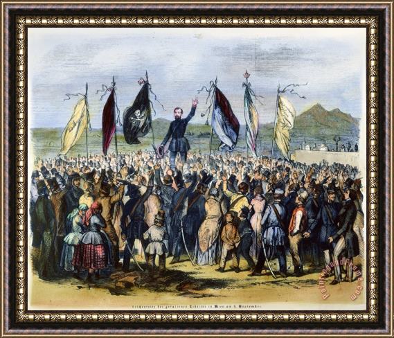 Others Austria: 1848 Revolution Framed Painting