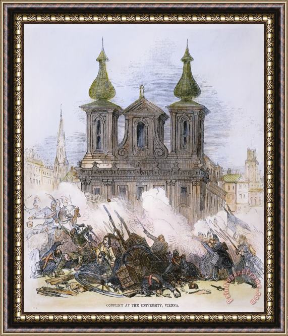 Others Austrian Revolution, 1848 Framed Painting