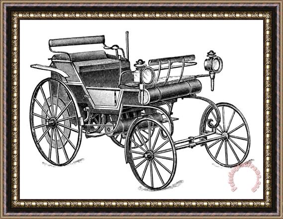Others Automobile: Daimler Framed Painting