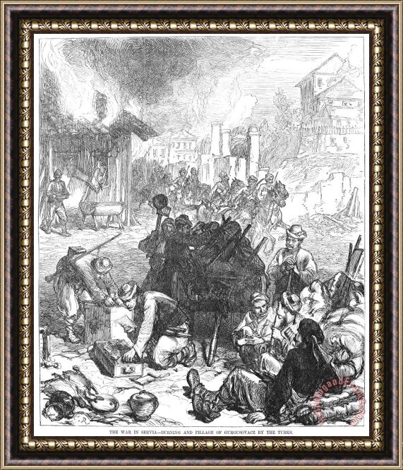 Others Balkan Insurgency, 1876 Framed Painting