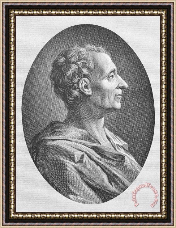 Others Baron De Montesquieu Framed Painting