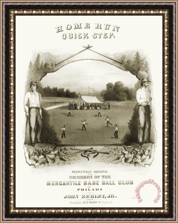 Others Baseball, 1861 Framed Painting