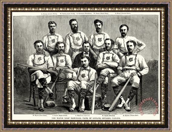 Others Baseball: Canada, 1874 Framed Print