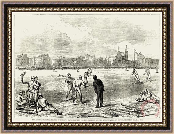 Others Baseball: England, 1874 Framed Painting