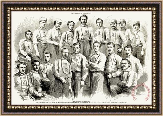 Others Baseball Teams, 1866 Framed Painting