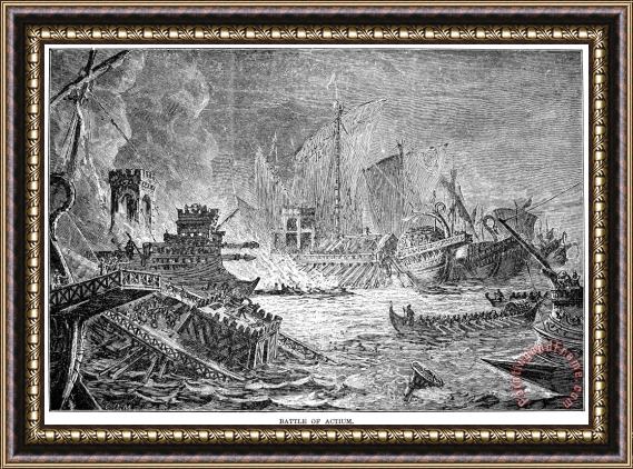 Others Battle Of Actium, 31 B.c Framed Print