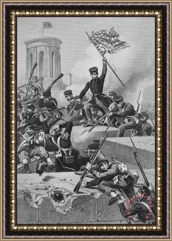 Others Battle Of Chapultepec, 1847 Framed Painting
