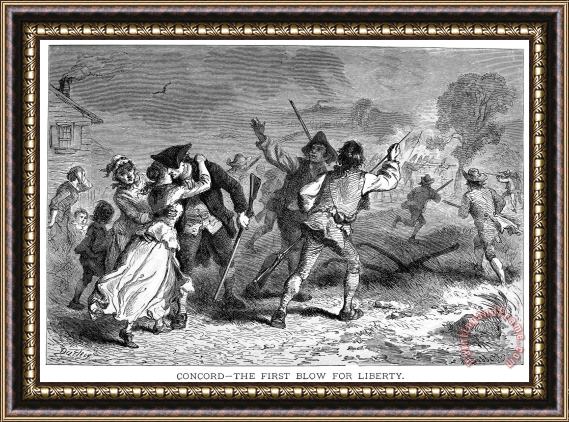 Others Battle Of Concord, 1775 Framed Painting
