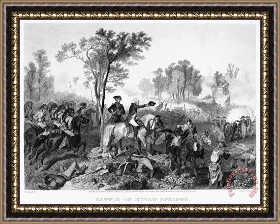 Others Battle Of Eutaw Springs Framed Painting
