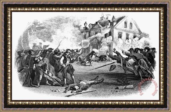 Others Battle Of Germantown, 1777 Framed Painting