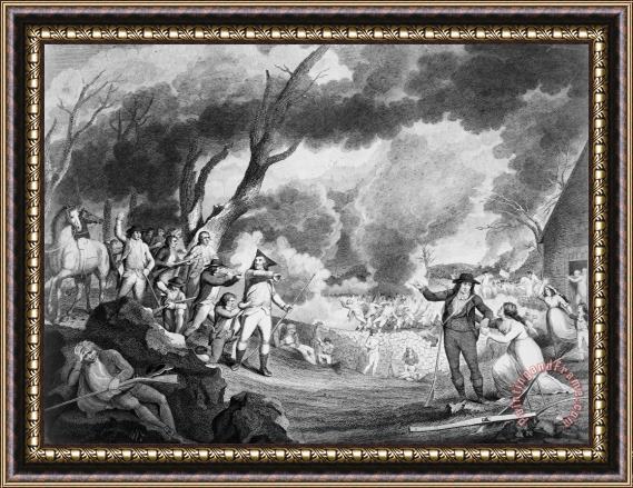Others Battle Of Lexington, 1775 Framed Painting