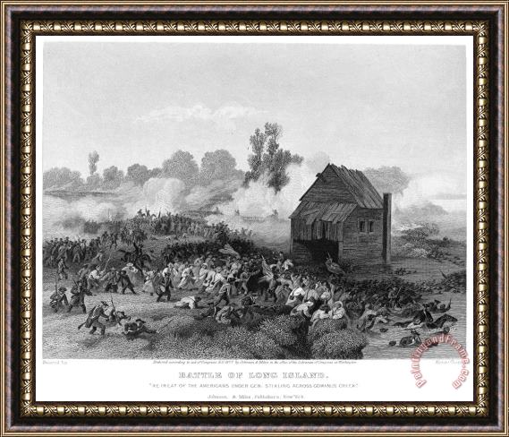 Others Battle Of Long Island, 1776 Framed Painting