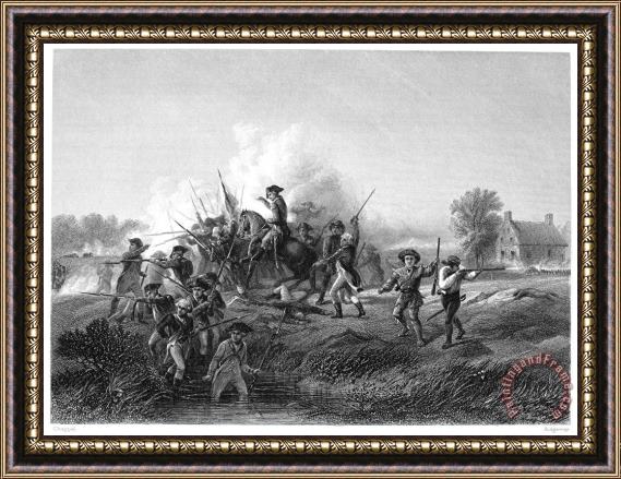 Others Battle Of Long Island, 1776 Framed Print