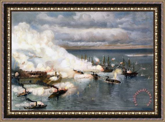 Others Battle Of Mobile Bay, 1864 Framed Painting