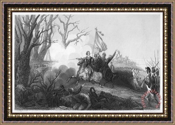 Others Battle Of Princeton, 1777 Framed Painting