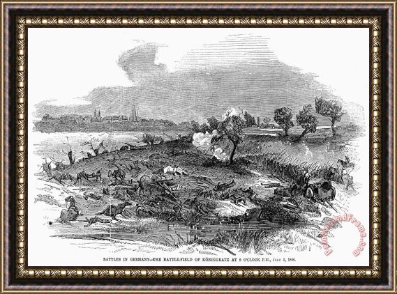 Others Battle Of Sadowa, 1866 Framed Painting