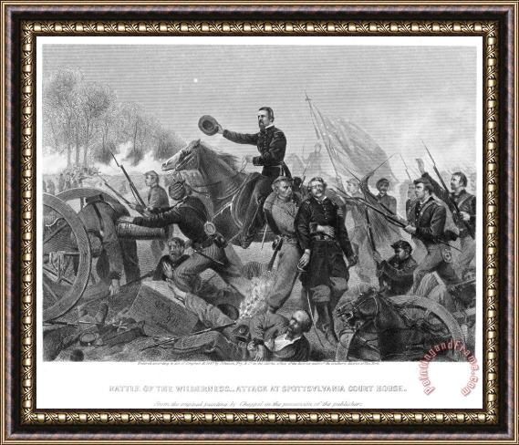 Others Battle Of Spotsylvania Framed Painting