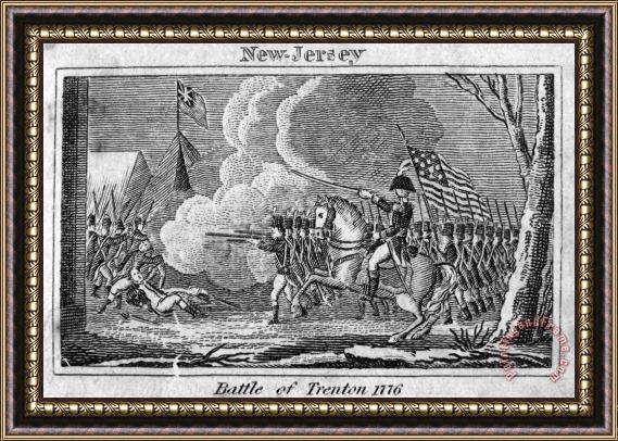 Others Battle Of Trenton, 1776 Framed Painting