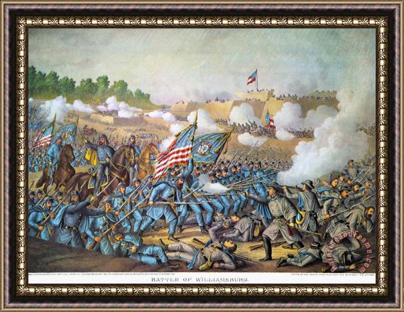 Others Battle Of Williamsburg Framed Painting