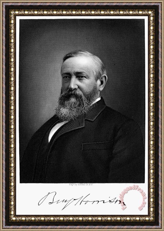 Others Benjamin Harrison Framed Painting